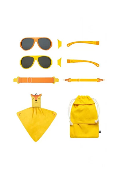Mokki Ochelari de soare pentru copii Click & Change, protecție UV, galbeni, 2...