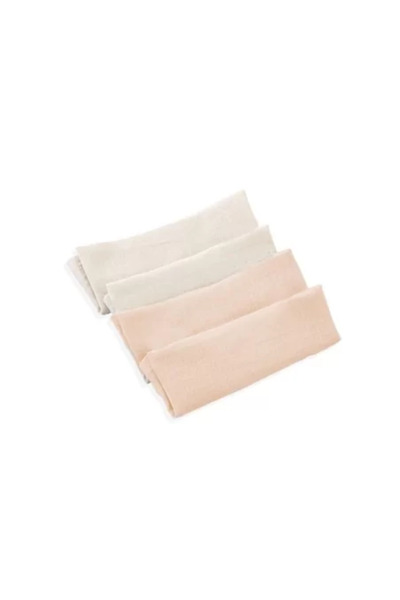 Babyjem Set 4 Muslin Towels, BabyJem, 25 x 25 cm (Color: Ecru)