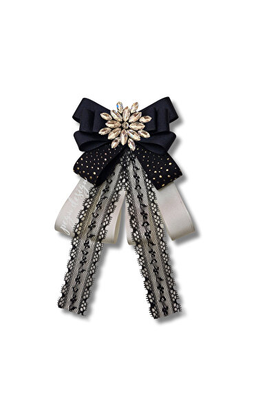 pegu baby collection TARZ SHİNE SERİ SİYAH KURDELE BROŞ,OKUL İŞ , GÖMLEK CEKE...