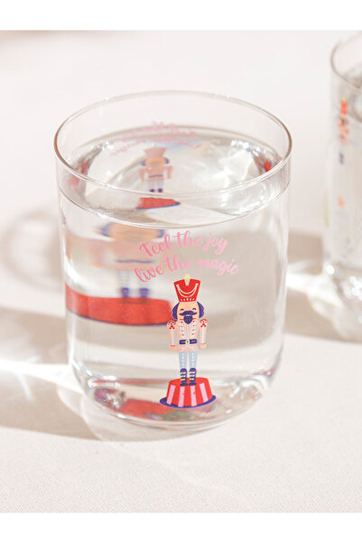 LC Waikiki New Year Printed Glass Cup Set of 2 350 ml