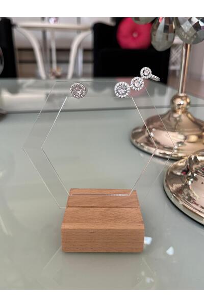 Asteria Jewelry Mess Earrings - Single Stone Earrings Three Rows of Stones Cartilage
