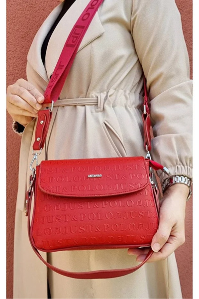 Just Polo Women's Medium Size Embossed Printed Luxury and Stylish Hand & Shou...