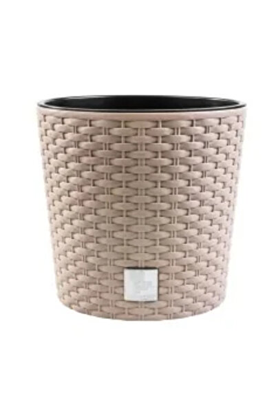 sterk Γλάστρα με πόδι, STERK, 24 x 20 cm, Καφέ Πλαστικό