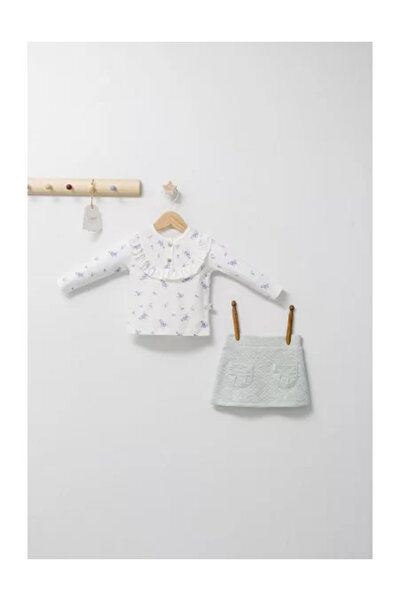 Tongs Baby Elegant set with skirt and blouse for babies Paris Love, Tongs baby