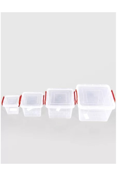 sterk Set of Square Food Containers Maya 0.3 L, 0.6 L, 1.5 L, 3 L