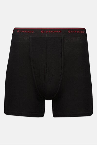Giordano Men 2 Pieces Brand Logo Trunks, Multicolor