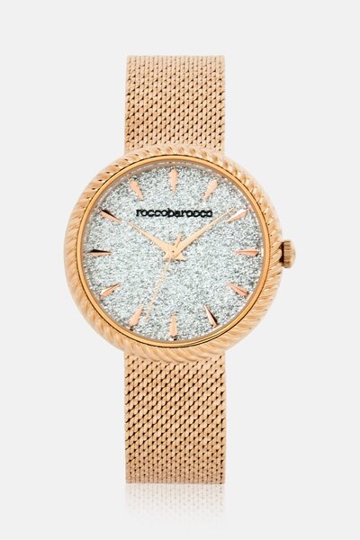 Roccobarocco Women RB2950L-04M Stainless Steel Analog Watch 30mm, Rose Gold