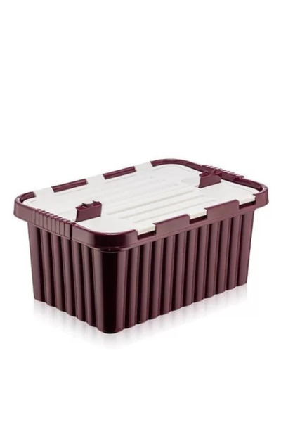 OEM Storage Box 18 L, with integrated lid, made of colored plastic