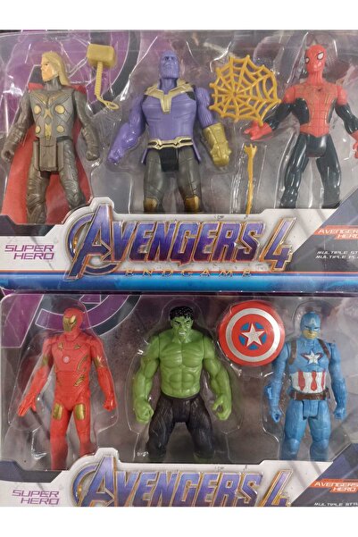 smilechild Set of 6 Super Heroes Toys 11 cm
