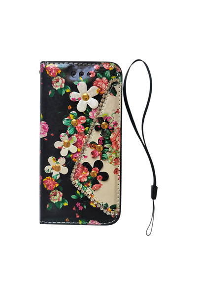 OEM Θήκη συμβατή με iPhone 7, τύπου βινυλίου, με σχέδιο λουλούδια και βότσαλα...