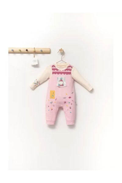 Tongs Baby Set salopeta cu bluzita Scufita rosie pentru bebelusi