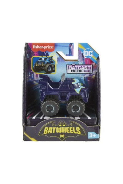 JollyMag Fisher Price Batwheels Μεταλλικό Αυτοκίνητο Buff Truck 1:55