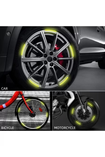 Avex Sada 20 ks reflexních prvků „podběhy kol“ pro auta, jízdní kola, motocykly, čtyřkolky, skútry