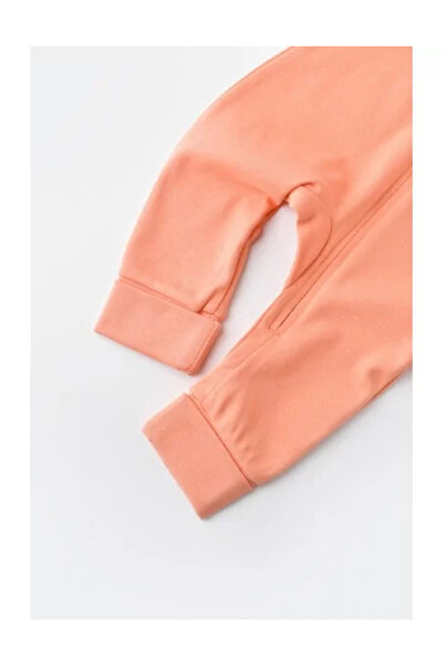 BabyCosy Long Sleeve Zipper Jumpsuit with Long Pants - Peach Pink