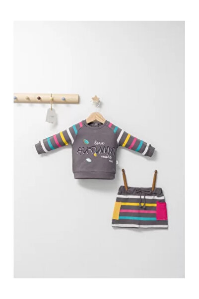 Tongs Baby Set 2 pieces with blouse and skirt for girls Colorful autumn, Tongs baby