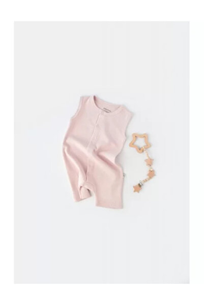 BabyCosy Sleeveless romper and shorts - 100% cotton - Pink