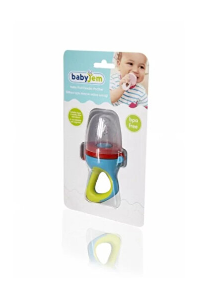 Babyjem Dispozitiv de hrănire din silicon pentru fructe și legume (culoare: roz)