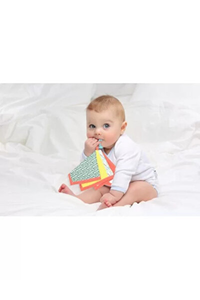 Babyjem Jucarie dentitie cu paturica pathwork (Culoare: Albastru)