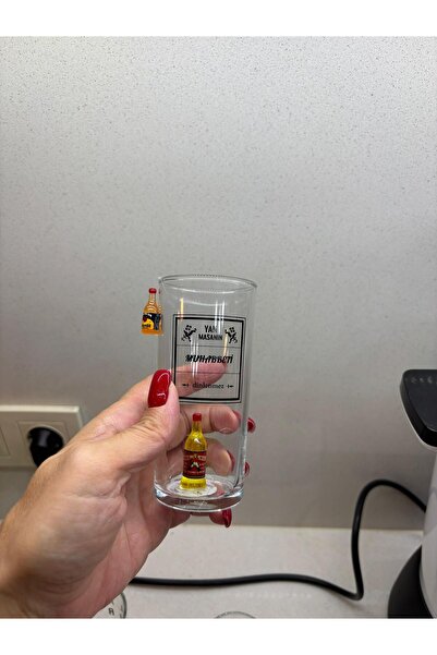 Sage 3 LÜ RAKI BARDAĞI MİNYATÜR RAKI DESENLİ