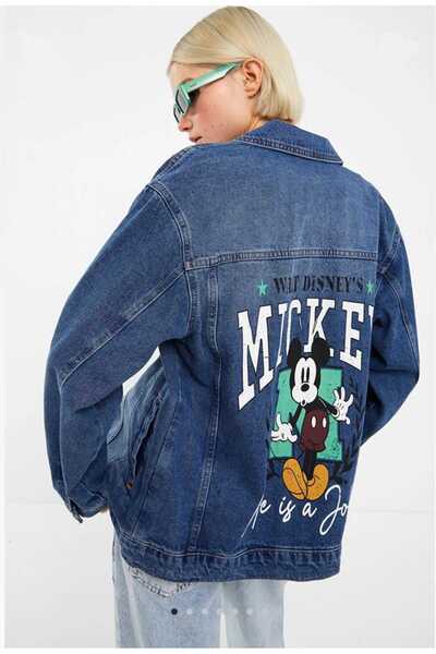 LC Waikiki Lcw Jeansindigo Shirt Collar Women Jean Jacket