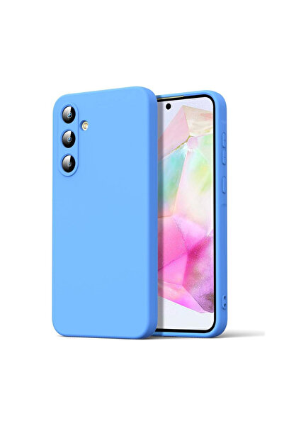 Samsung Carcasă pentru Galaxy A05s din silicon catifelat cu protecție pentru cameră - Albastră