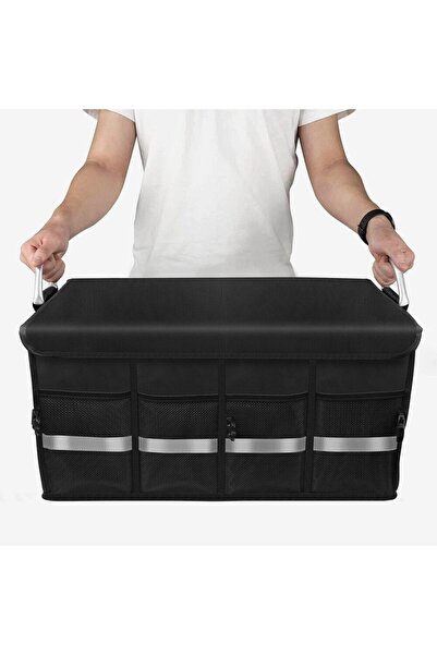 AB HOMES Organizator portbagaj auto, AB HOMES, pliabil, 60L, negru, 57x33.5x29cm