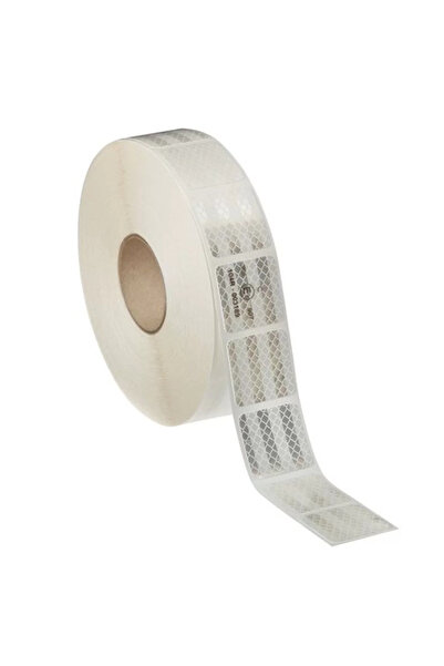 Avex Bandă adezivă reflectorizantă pentru prelate - ALBĂ (Rolă 5cm x 45m)