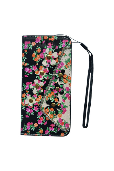 OEM Θήκη συμβατή με iPhone 7, τύπου βινυλίου, με σχέδιο λουλούδια και βότσαλα...