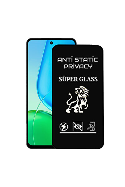 CaseWorld Vivo Y29 ile Uyumlu Tam Kaplayan Anti Statik Hayalet Süper Cam Ekra...