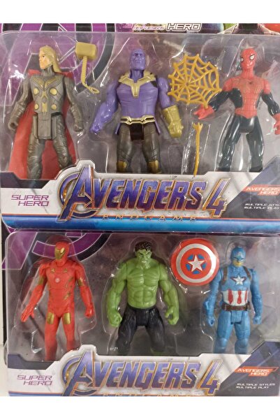 smilechild Set of 6 Super Heroes Toys 11 cm