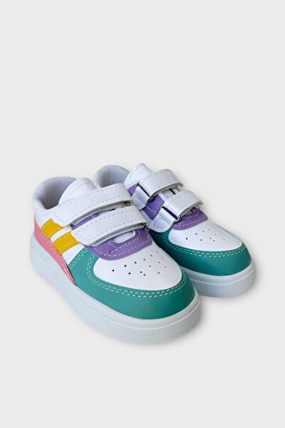 Liger Lighted Unisex Comfortable Lightweight Children's Sports Shoes White - Lila