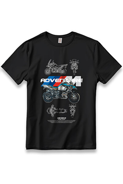 EZG Business تي شيرت B M W 1200GS Motorcu موديل للجنسين 100% قطن قطني مريح بط...