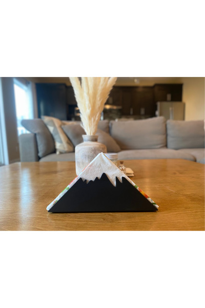 DEOZ3D Snow Mountains Design Napkin Holder - 3D Printed Decorative Organizer
