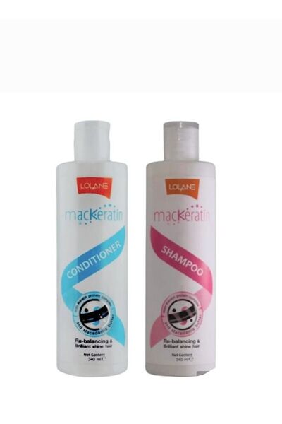 Lolane مجموعة شامبو وبلسم لولان ماك بالكيراتين 340 مل و340 مل