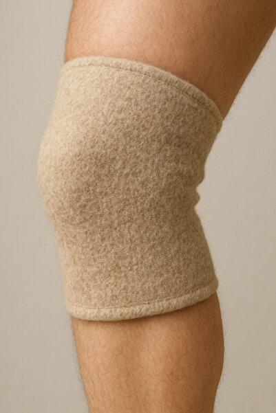5.MEVSİM Wool Knee Pads (2 Pcs Right-Left) Knee Chronic Pain with 50% Sheep Wool - Unisex