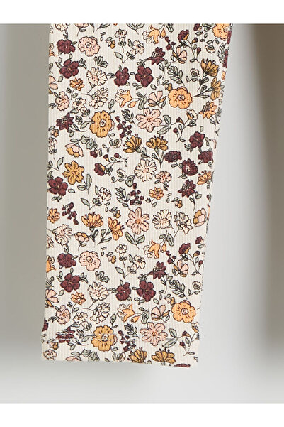 LC Waikiki Stilinizi Bize Bırakın | Beli Lastikli Çiçekli Kız Çocuk Tayt