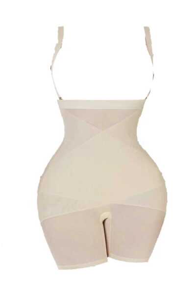 Fstyle Healthy 3-layer full crossover corset, beige