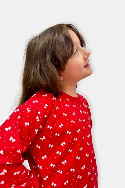 AYSA Homewear 2 Parça Fiyonk Desenli ve Pamuklu Set