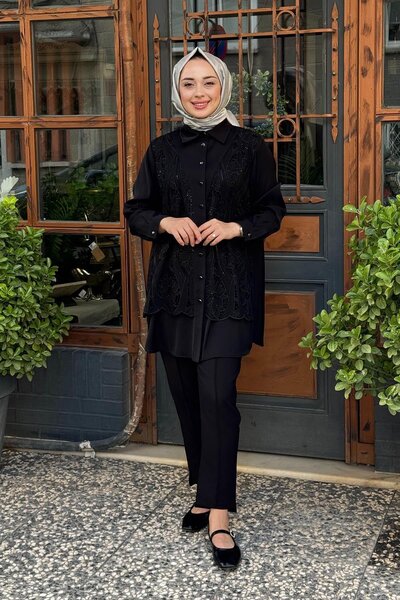 FUAT GÜRSEN FUAT GÜRŞEN Büyük Beden Tunik 25K-4300 Siyah