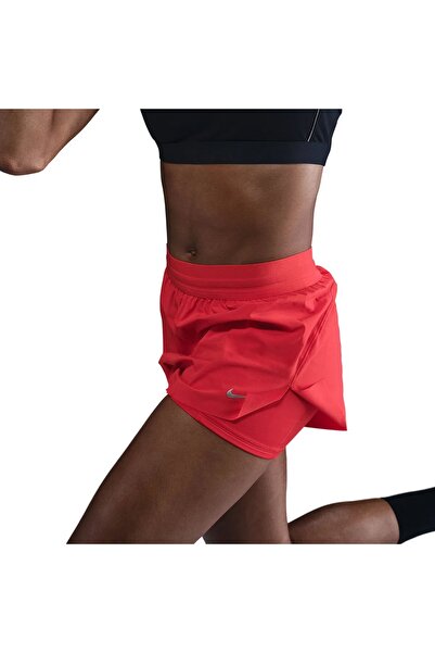 Nike Swift Dri-Fit Kadın Kırmızı taytlı Koşu Şortu - HJ5376-696