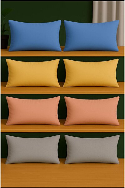 Sheri Home 8 Adet %100 Pamuk Yastık Kılıfları 4 Farklı RenkYenilendi KlfDENİZ...