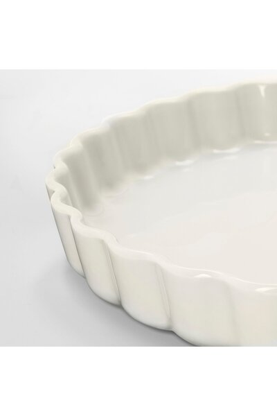 IKEA VARDAGEN Pie dish, off-white, 32 cm