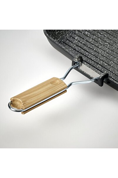 IKEA HUSKNUT Grill pan, non-stick coating black, 36 x 26 cm