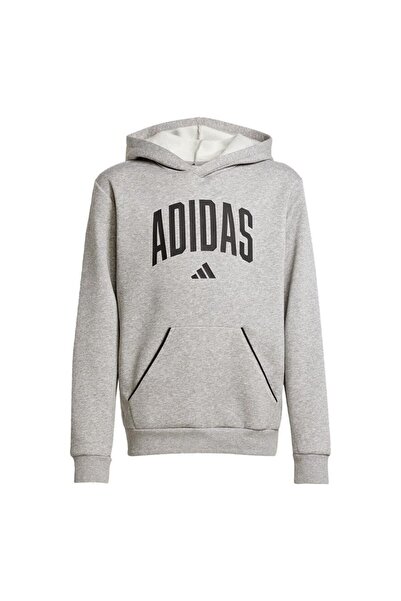adidas Детска сива блуза J CLGT OH FL HD JV7336