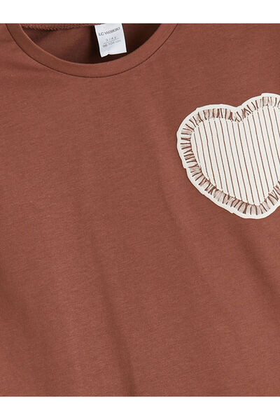 LC Waikiki Sparkling Selections from Shining Store |   Crew Neck Girl's T-Shirt