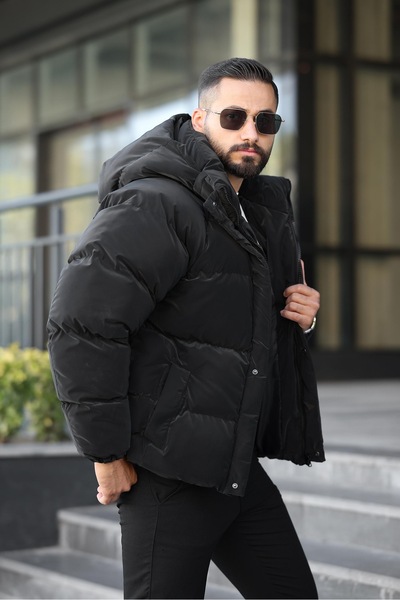 MİS MODA Чоловічий зимовий пуховик з капюшоном NOVA