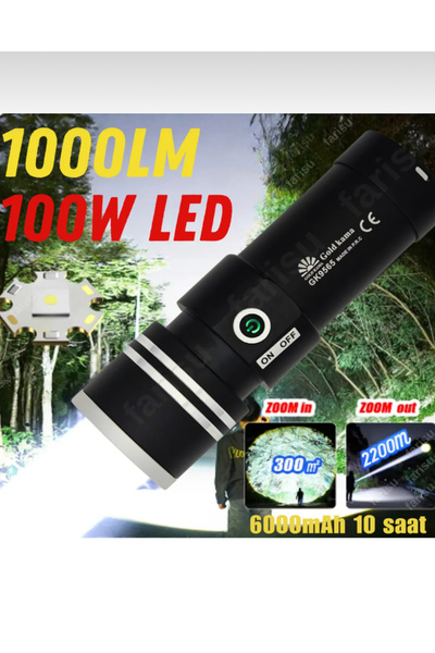 EMİN ENSAR HOME GK9565 LED Şarjlı El Feneri – Gücün ve Dayanıklılığın Buluştu...