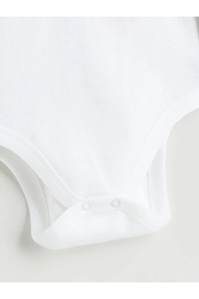 LC Waikiki Crew Neck Long Sleeve Baby Girl Snap Bodysuit 2 Pack