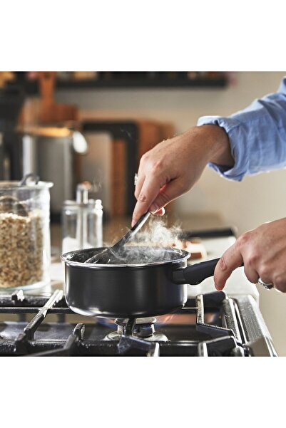 IKEA HEMLAGAD Saucepan, non-stick coating black, 1 l