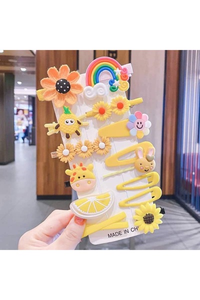 EliraToka Girl - Baby Silicone Cute Clip Clip 14-Piece Buckle Set Models